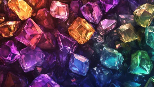 High refractive index prisms display spectral caustics and depth