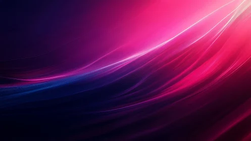 Vibrant Abstract Light Waves in Pink and Purple Digital Art.