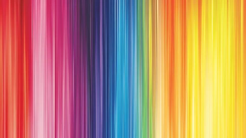 Chromatic rainstorm of vertical neon light ribbons in motion.