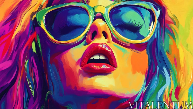 Color-drenched portrait of cool confidence in bold shades.