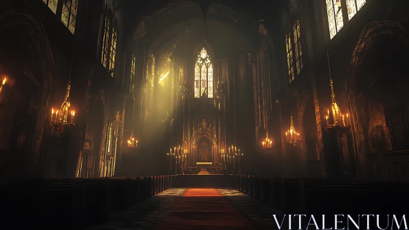 Sunlit dust and silent pews orchestrate a gothic hush