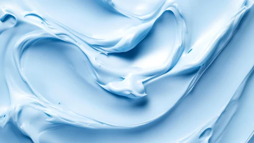 Smooth light blue cream texture in abstract macro close-up style.
