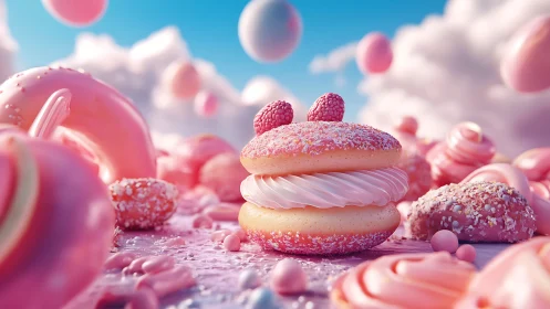 Sweet Dream Treats in a Cotton Candy Sky.