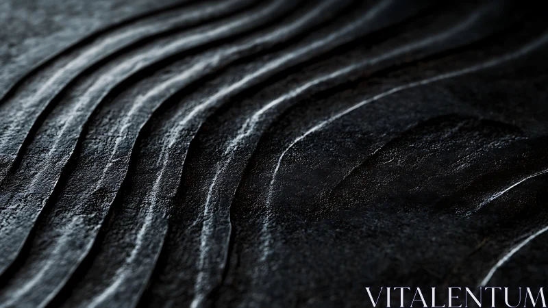 Textured dark stone ridges under directional side lighting.