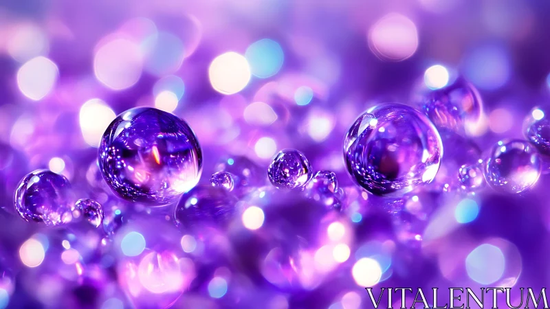 Lavender light bubbles drifting through dreamy sparkle fields.