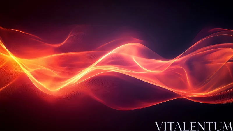 Luminous Ribbons Dance Through Void.