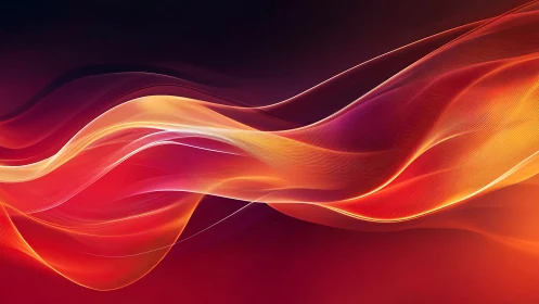 Luminous Wave Gradient Abstract Composition