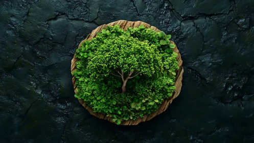 Verdant Sanctuary: A Living Sphere of Growth.