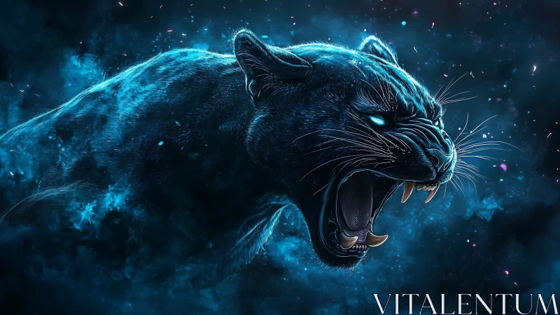 Neon Fang Reverie: The Luminous Beast Awakens.