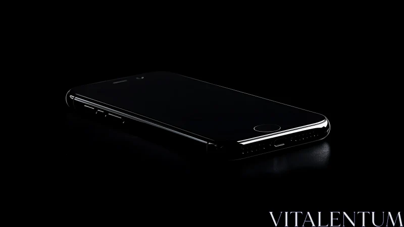 Sleek smartphone gleams with elegant minimalist design and chrome accents