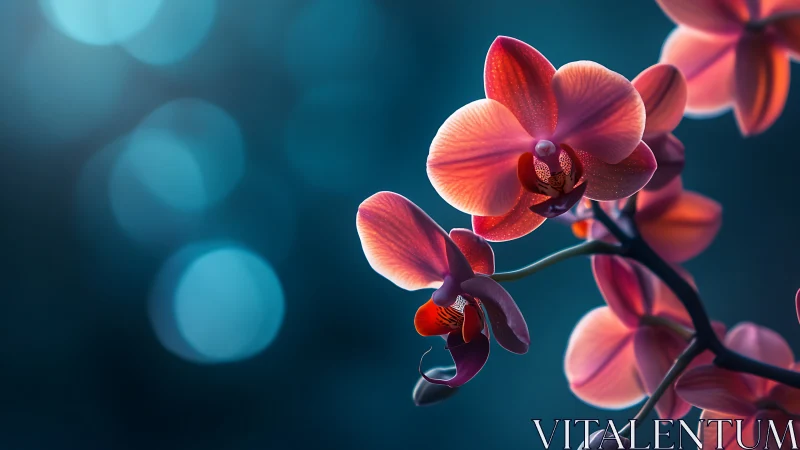 Glowing Orchids Dancing in Twilight.