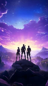 Dawn crowns three adventurers as guardians of neon valleys