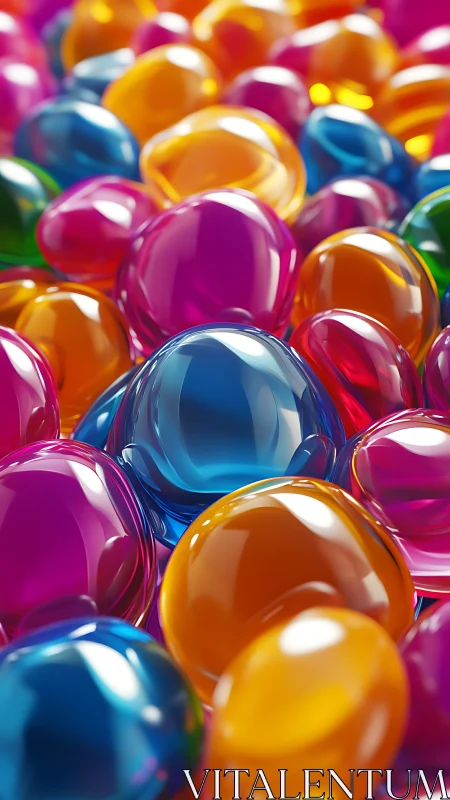 Chromatic Orbs Dance: Brilliance Collides in Neon Harmony.