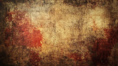 Grunge textured background with earthy red and brown tones.