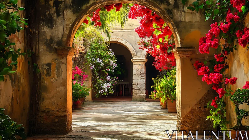 Bougainvillea Arch's Hidden Garden Passage.