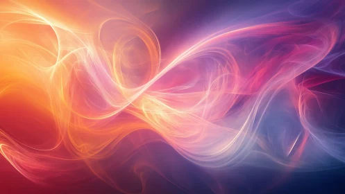 Luminescent Fluid Waves in Gradient Spectrum.