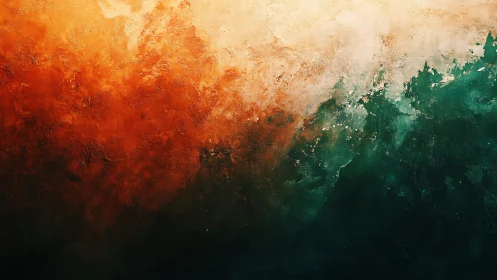 Tri-band turbulent abstraction with thermal-chromatic gradients.