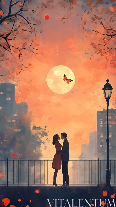 Urban Romance Beneath Molten Celestial Fire.