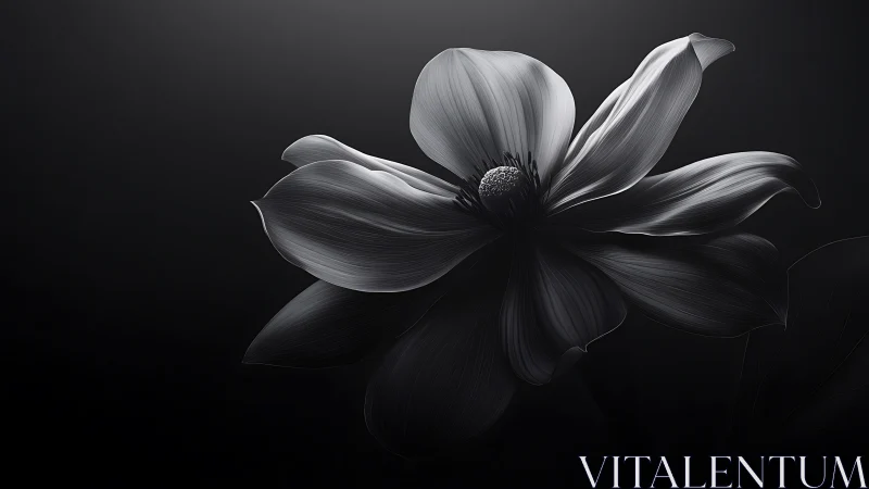 Monochromatic bloom with dramatic backlighting and sculptural petal geometry.