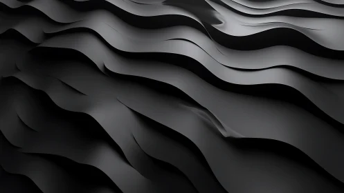 Parametric black surface waves with layered volumetric curvature.