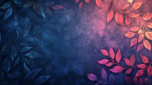 Midnight coral leaves quietly trade secrets with twilight