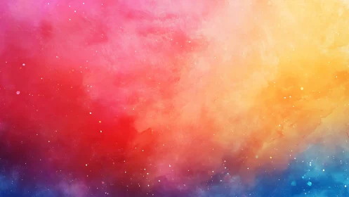 Prismatic nebula gradient with luminous warm to cool spectrum.