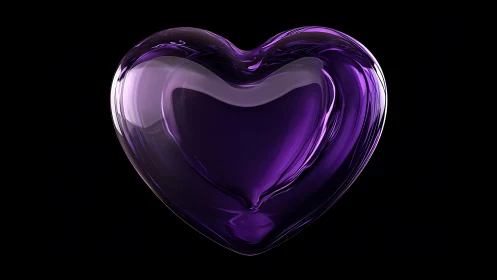 Luminous Heart Pulses Against Infinite Darkness