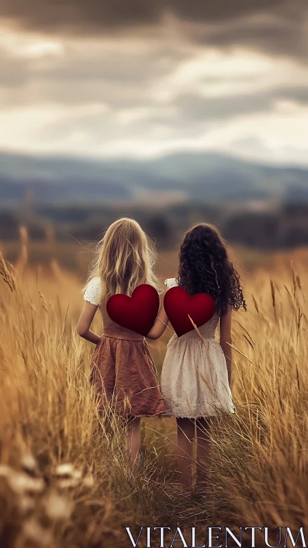 Two Hearts in a Golden Field of Dreams and Wonder.