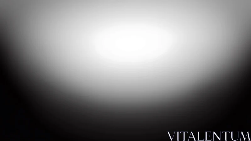 Soft halo of grayscale light slowly swallows the darkness