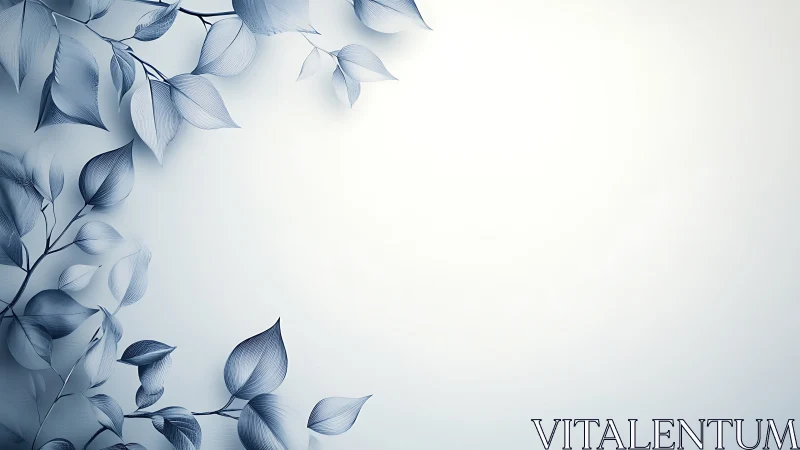 Whispering blue foliage framing a luminous winter hush.