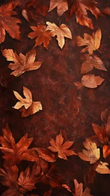 Rustling autumn leaves frame a rich copper woodland canvas.