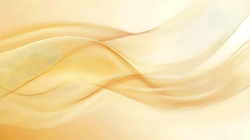 Soft golden abstract waves with flowing curved lines.