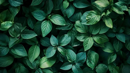 Leafy hush of emerald understory, quietly breathing green.