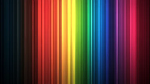 Vertical chromatic spectrum bands with gradient luminance mapping.