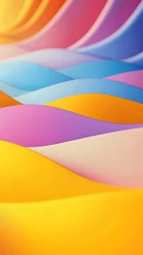 Layered pastel color waves in soft abstract gradient.