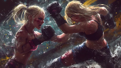 Warriors Clash in Luminous Combat Arena.