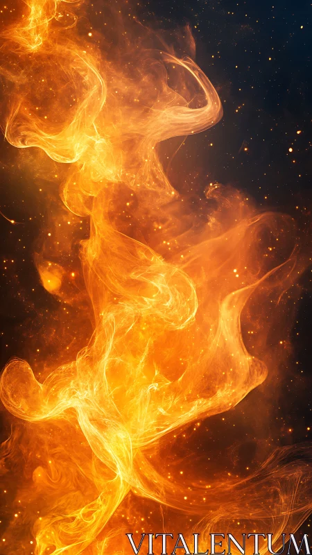 Celestial Fire Entity: Luminous Plasma Formation.