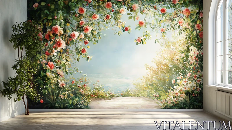 Daydream veranda blooming into a sunlit seaside escape.