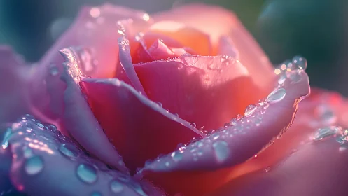 Dewy Rose Dreams in Soft Pastel Light.
