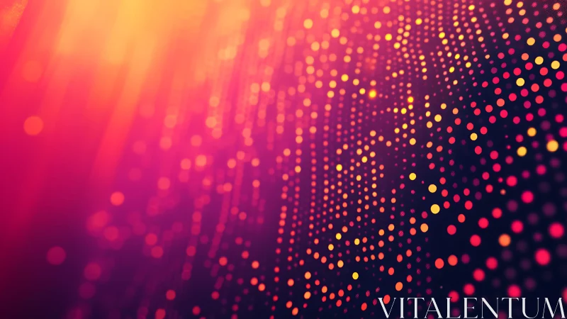Abstract Digital Dots Pattern with Vibrant Gradient Colors.