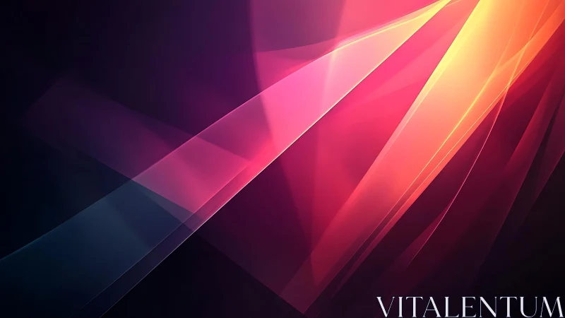Vibrant abstract digital art with glowing pink and orange lines.