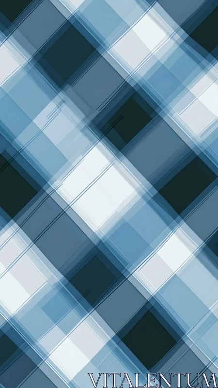 Diagonal geometric grid with layered translucent panels.