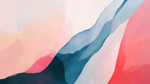 Abstract layered color fields in soft gradient bands.