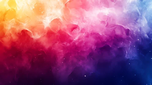 Multicolor abstract nebula texture in gradient cloud form.