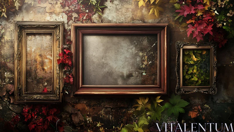 Three patient frames wait while autumn quietly paints stories