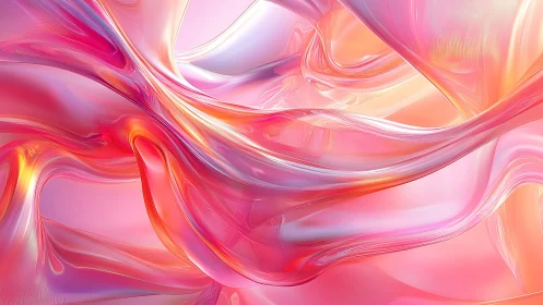 Candy-glass currents drift through molten pink daylight