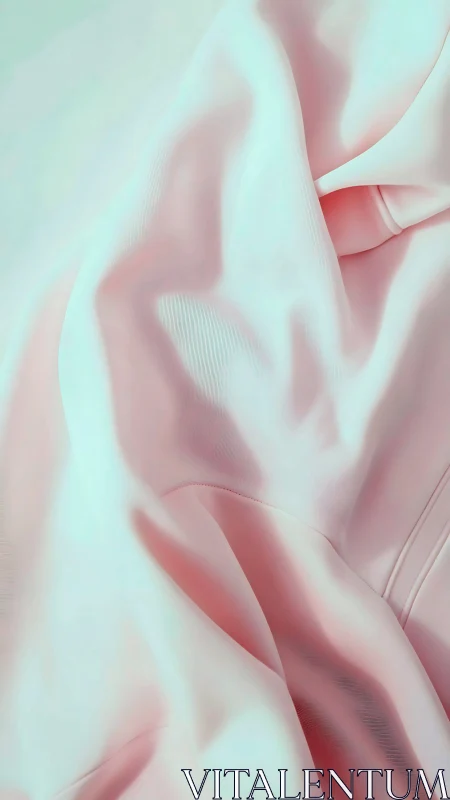 Soft pastel draped textile folds with subtle sheen highlights