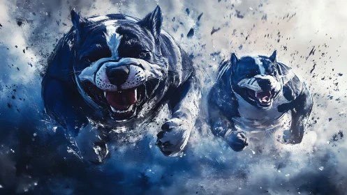 Kinetic charge of dual bulldogs through fracturing aerosols.