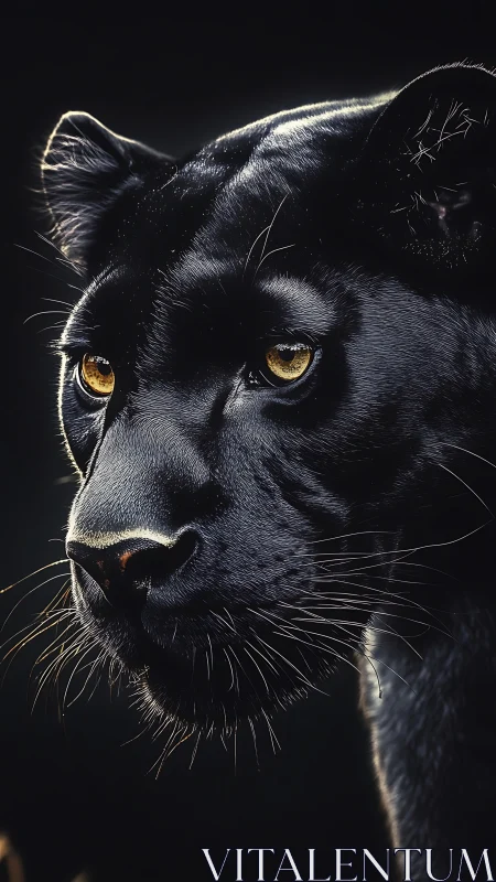 Black Panther's Piercing Golden Gaze.