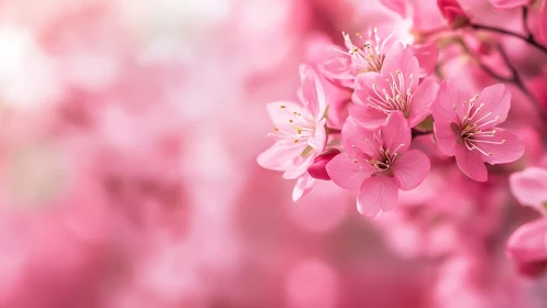 Delicate Pink Blossoms: Nature's Soft Beauty in Full Bloom.